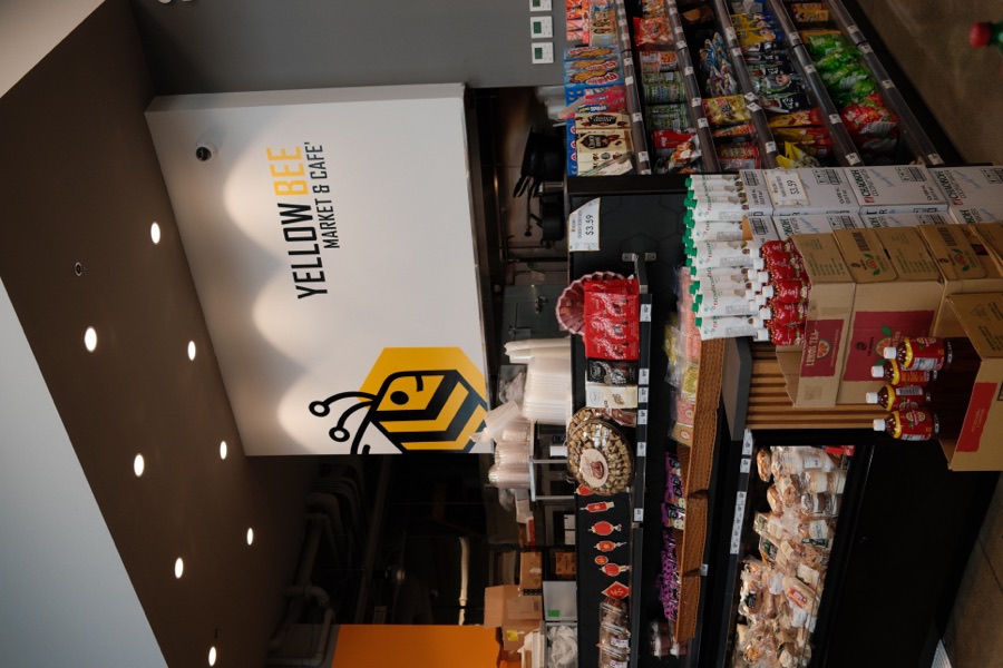 Yellow Bee flagship interior — Yesler Way, Seattle
